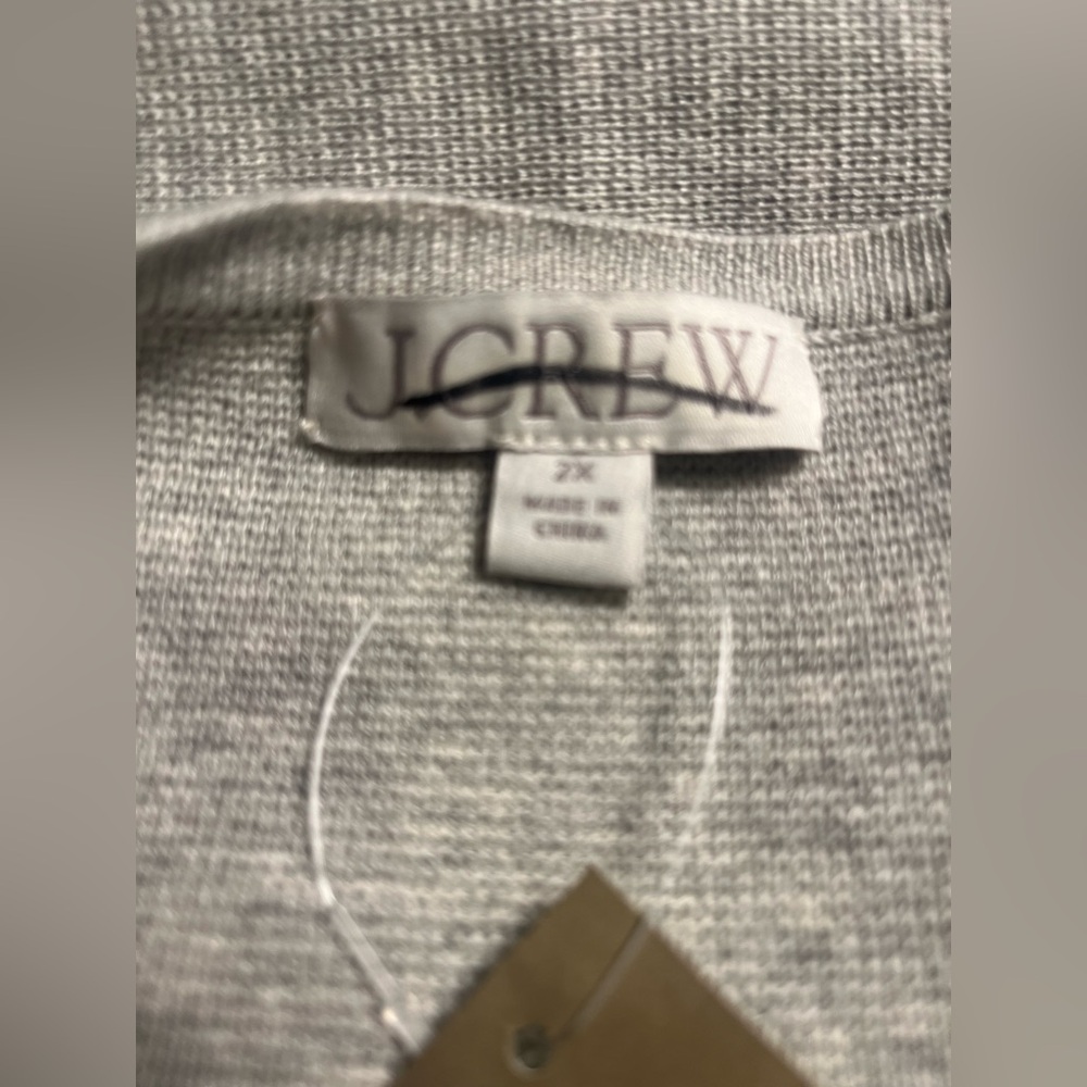 J.Crew Juliette collarless sweater-blazer in heather dove - Picture 8 of 10